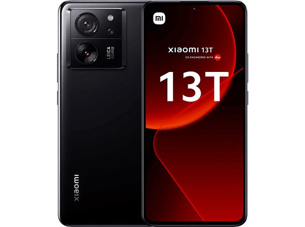 Móvil - Xiaomi 13T, Negro, 256 GB, 8 GB RAM, 6.67" 144Hz 6.67" CrystalRes AMOLED DotDisplay, Mediateck Dimensity 8200-Ultra, 5000 mAh, Android