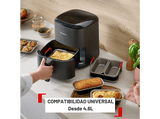Accesorio Freidora - Moulinex Dail'Easy J702S504, Set de 5 piezas para freidora de aire, Mangos ergonómicos, 4.6 L, Revestimiento antiadherente, Gris