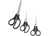 Tijeras - CMP PARIS 74919 Set 3 unidades, Para diestros y zurdos, Acero inoxidable, 3 medidas, Negro