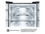 Frigorífico americano - Hisense RQ5P470SYID, Total No Frost, 178.5 cm, 483 l, Wi-Fi, Inverter, Inox
