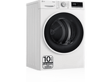 Secadora bomba de calor - LG RH90V5AV6N, Independiente, 9 kg, 14 programas, Blanco
