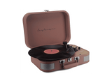 Tocadiscos - Prixton VC600, Correa de Transmisión, Bluetooth, 33/45/78 rpm, Dos Altavoces Estéreo de 5W, Mocha Mousse