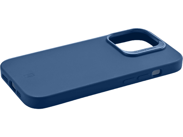 Funda - CellularLine SENSPLUSIPH15K, Para Apple iPhone 15, Silicona, Trasera, Antibacteriana, Azul