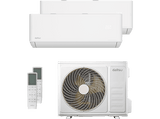 Aire acondicionado Split 2 x 1 - Daitsu Free Max DSM-912KDT-4, 3010 fg/h, Wi-Fi, Inverter, Blanco
