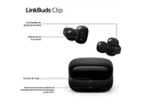 Auriculares True Wireless - Sony LinkBuds Clip, estilo abierto, 3 modos de escucha, IPX4, llamadas nítidas, 37 horas, IA, Táctil, iOS/Android, Negro