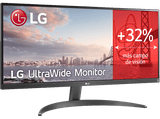 Monitor - LG UltraWide™ 29WQ60A, 29 Full-HD, 100 Hz, 5 ms, IPS , USB-C, AMD FreeSync™, Altavoces incorporados, Negro