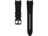 Correa recambio - Samsung Hybrid Leather Band, Para Galaxy Watch 4, 20 mm, M/L, Negro