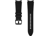 Correa recambio - Samsung Hybrid Leather Band, Para Galaxy Watch 4, 20 mm, M/L, Negro