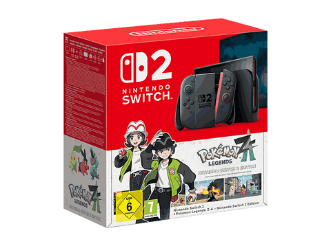 Consola - Nintendo Switch 2, 7.9” Full HD HDR 120Hz, 256 GB, Magnetic Joy-Con 2 con modo ratón, Azul y Rojo Neón + Juego Pokémon Legends Z-A (Digital)