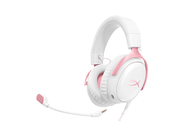 HYPERX CLOUD III WIRED PC, PS5, XBOX, BLANCO-ROSA