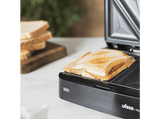 Sandwichera - Ufesa Nevada, 750 W, Placas antiadherentes de 225 × 131 mm, Libres PFOA, Negro