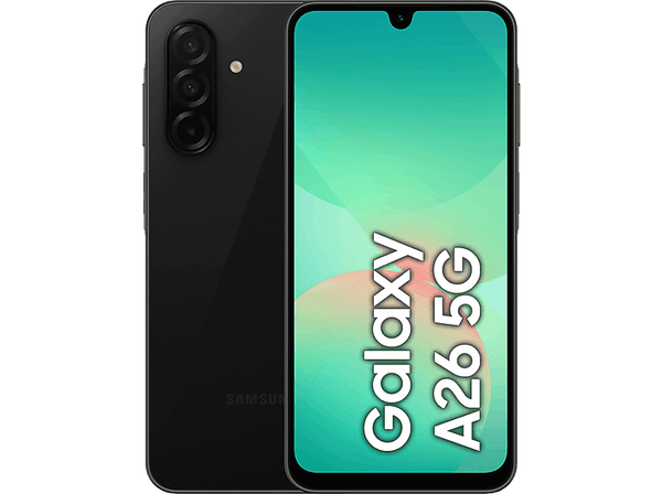 Móvil - Samsung Galaxy A26 5G, Negro, 128 GB, 6 GB RAM , 6.7" FHD+ Super AMOLED, Samsung Exynos 1380, 5000 mAh, Android 15