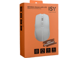 Ratón inalámbrico - ISY IWM-4100-1-WT, Inalámbrico, 2.4 GHz, 1600 dpi, 30h de autonomía, Blanco