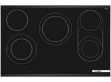 Placa vitrocerámica - Bosch PKM875DP1D, Vitrocerámica, Eléctrica, 5 zonas, 23 cm, Negro