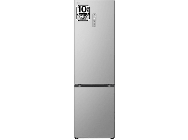 Frigorífico combi - LG GBV5250CPY, Total No Frost, 203 cm, 387 L, DoorCooling+™, FRESHConverter™, Inox antihuellas
