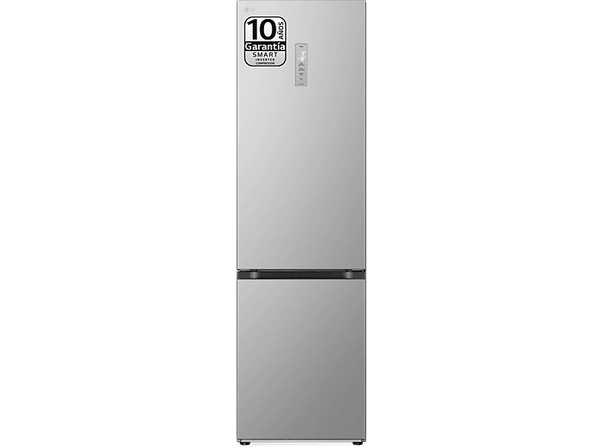 Frigorífico combi - LG GBV5250CPY, Total No Frost, 203 cm, 387 L, DoorCooling+™, FRESHConverter™, Inox antihuellas