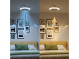Ventilador de techo - Philips Amigo, 40 W, 6 Velocidades, 9 modos de color, Mando a distancia, Blanco