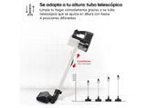 Aspirador escoba - LG A9T-PRIME1C, 260W de succión, sistema de autovaciado y sistema de compresión de polvo, 4 h, Beige