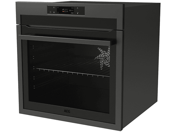 Horno - AEG BPE748380T, Multifunción, Pirolítico, 71 l, Sonda térmica, Asistente de cocción, Control táctil, 60 cm, Negro mate