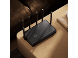 Router - TP-Link Archer BE400, 6500 Mbit/s, MU-MIMO, Wi-Fi 7 de doble banda a 6.5 Gbps, WiFi 7, 6 Antenas, Negro