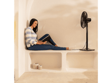 Ventilador de pie - Cecotec EnergySilence 555 2in1 Smart XL, 55 W, Motor de cobre, 16 (40cm), 5 aspas, Mando, Temporizador 7h, Oscilación 60º, Negro