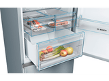 Frigorífico combi - Bosch KGN36VIEA, No Frost, 186 cm, 326 l, Cajón VitaFresh, EasyAccess, Inox antihuellas