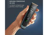 Cortapelos - Rowenta TN5224 Advancer, 29 longitudes, Recortadora cabello y barba, 2 peines, 120 min autonomía, Corte preciso, Acero Inox, Negro