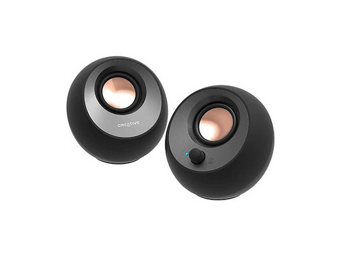 Altavoces para PC - Creative Pebble V3, Bluetooth, USB-C, 2.0 Canales, Clear Dialog y Surround, Negro