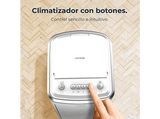Climatizador evaporativo - Cecotec EnergySilence 3500 Cool Compact, 65 W, Depósito 3,5 L, 3 velocidades, Oscilación 70º, 2 enfriadores, Blanco