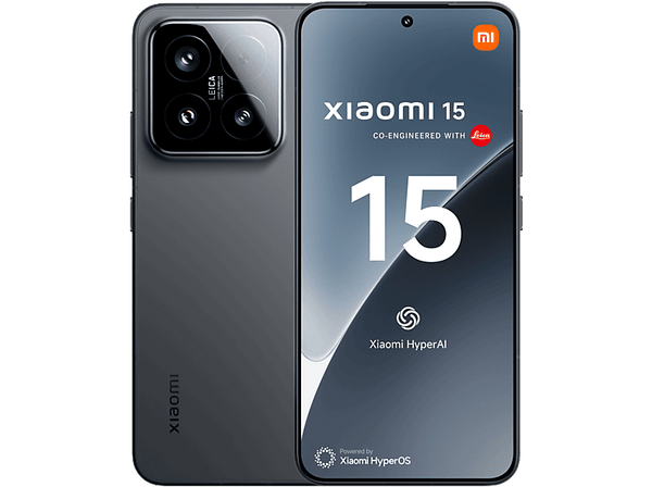 Móvil - Xiaomi 15, Negro, 512 GB, 12 GB RAM, 6.36" AMOLED CrystalRes, Snapdragon® 8 Elite, 5240 mAh