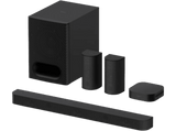 Barra de sonido - Sony BRAVIA Theatre System 6 (HTS60), 5.1 sonido surround, 1000W, Altavoces traseros, Subwoofer, Dolby Atmos, AI Voice Zoom 3, DSEE