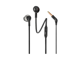 Auriculares - JBL Tune 205, Intraurales, Micrófono, Ergonómicos, Negro