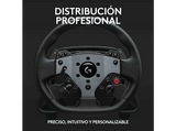 Volante - Logitech G PRO, Palancas de cambio magnéticas, Doble embrague, Force Feedback Trueforce, PC, Ajustes personalizables, Patrones LED, Negro