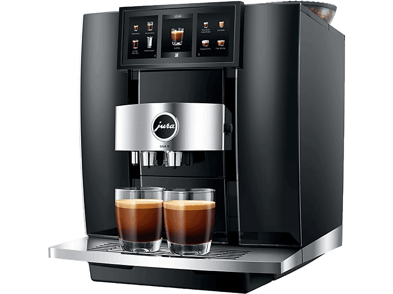 Cafetera superautomática - Jura Giga 10, 2300W, 15 bar, 35 especialidades, 2 molinillos, 2 tazas, Negro