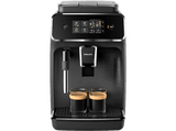 Cafetera superautomática - Philips EP2225/10, Serie 2200, 1500 W, 15 bares, molinillo cerámico, espumador leche, AquaClean, 1,8 L, Negro Mate