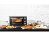 Mini horno - Cecotec Bake&Toast 2600 Black 4Pizza, 1500 W, 26 l, 230°C, Temporizador, 6 modos, Piedra especial pizza, Black