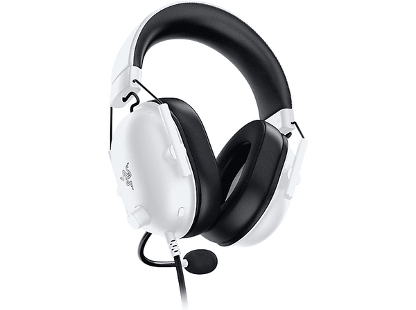 Auriculares gaming - Razer Blackshark V2 X, Diafragmas 50 mm TriForce, Micrófono Cardioide, Jack 3.5 mm, Blanco