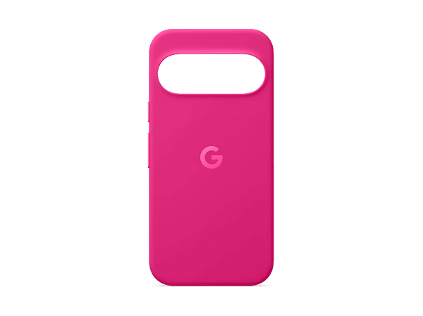 Funda móvil - Google Pixelsnap para Pixel 11, Máxima durabilidad, Silicona, Compatible con cargadores inalámbricos y soportes, Fucsia