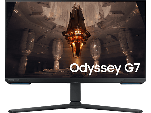 Monitor gaming - Samsung Odyssey G7 LS28BG700EPXEN, 28", UHD, 1 ms, 144 Hz, USB, Bluetooth, Negro
