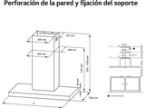 Campana decorativa - LG HCEZ2426S, 3 velocidades, 800 m³/h, 59.8 cm, ThinQ™, Acero inoxidable