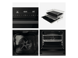 Horno - Hisense BSA66346ADBG, Multifunción, Hidrolítico, 77 l, 59.5 cm, WiFi, Doble Grill, Air Fry, Negro