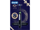 Cepillo eléctrico - Oral-B iO 3S Cepillo De Dientes, 3 Modos, Sensor de presión, 4 cabezales, Negro mate, Edición Navidad
