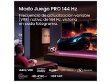 TV QLED 98 - Hisense 98E7Q, UHD 4K, Quad Core/MT9603, IA 4K Upscaler, Modo Juego Plus, Sensor de luz, Negro