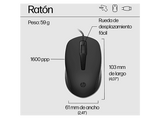 Pack Teclado + Ratón - HP HP150, USB-A, Indicadores LED, Recorrido de teclas de perfil bajo, Negro