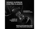Auriculares gaming - Logitech G Pro X3 Lightspeed, Inalámbrico, BT-USB, Micrófono, Ecualizador, Personalizable, Transductores 50mm, PC-Mac, PS5, Negro