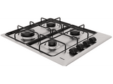 Placa de gas - Teka HLX 640, 4 zonas, Gas butano, Integrable, 58 cm, Acero inoxidable