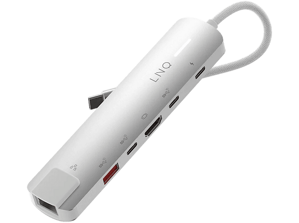 Hub - Linq ProConnect 6in1, Carga Ultra rápida de 140 W, Blanco