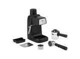 Cafetera express - Jata Hogar JECA2201, 3.5 bar, 800W, 4 Tazas, Hidropresión, Incluye Jarra de Cristal de 350ml, Negro/Inox