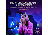 Micrófono - Razer Seiren V3 Chroma, USB, Iluminación reactiva para juegos y streaming con tecnología Razer Chroma RGB, Negro