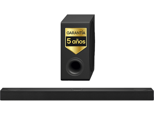 Barra de sonido - LG S80TY, Bluetooth, 480 W, 3.1.3 canales con subwoofer, Dolby Atmos y DTS, Negro